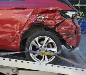 Dépannage d'une voiture accidentée